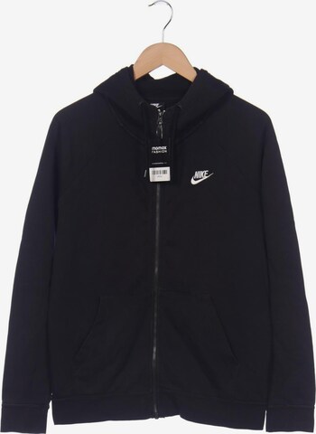 NIKE Sweatshirt & Zip-Up Hoodie in L in Black: front