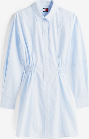 Tommy Jeans - Vestido camisero en azul: frente