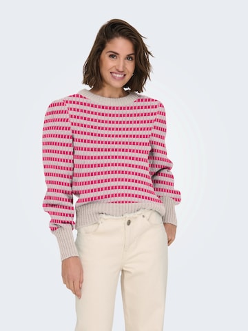 JDY Trui 'JDYSIGRID' in Roze: voorkant