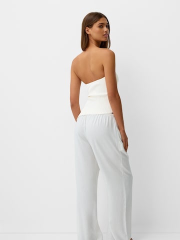 Bershka Gebreide top in Beige