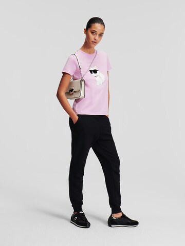 Karl Lagerfeld T-shirt i lila