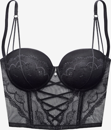 juoda LASCANA Korsetas: priekis