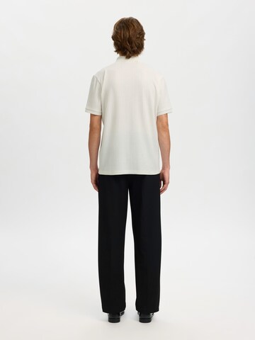 T-Shirt 'SLHFave' SELECTED en blanc