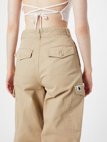 Carhartt WIP Zwężany krój Bojówki 'W' Collins Pant' w kolorze beżowy