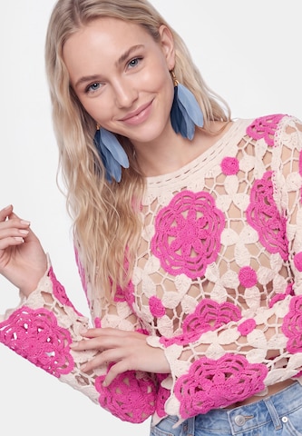 Pull-over IZIA en rose