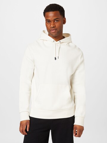 Sweat-shirt Polo Ralph Lauren en blanc : devant