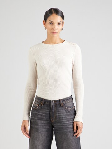 Pull-over TOM TAILOR en beige : devant