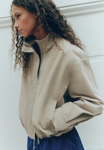 Pull&Bear Přechodná bunda 'PACIFIC' – hnědá: přední strana