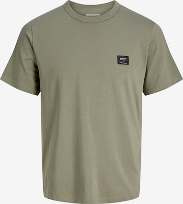 JACK & JONES Μπλουζάκι 'JJCLEVELAND' σε πράσινο: μπροστά