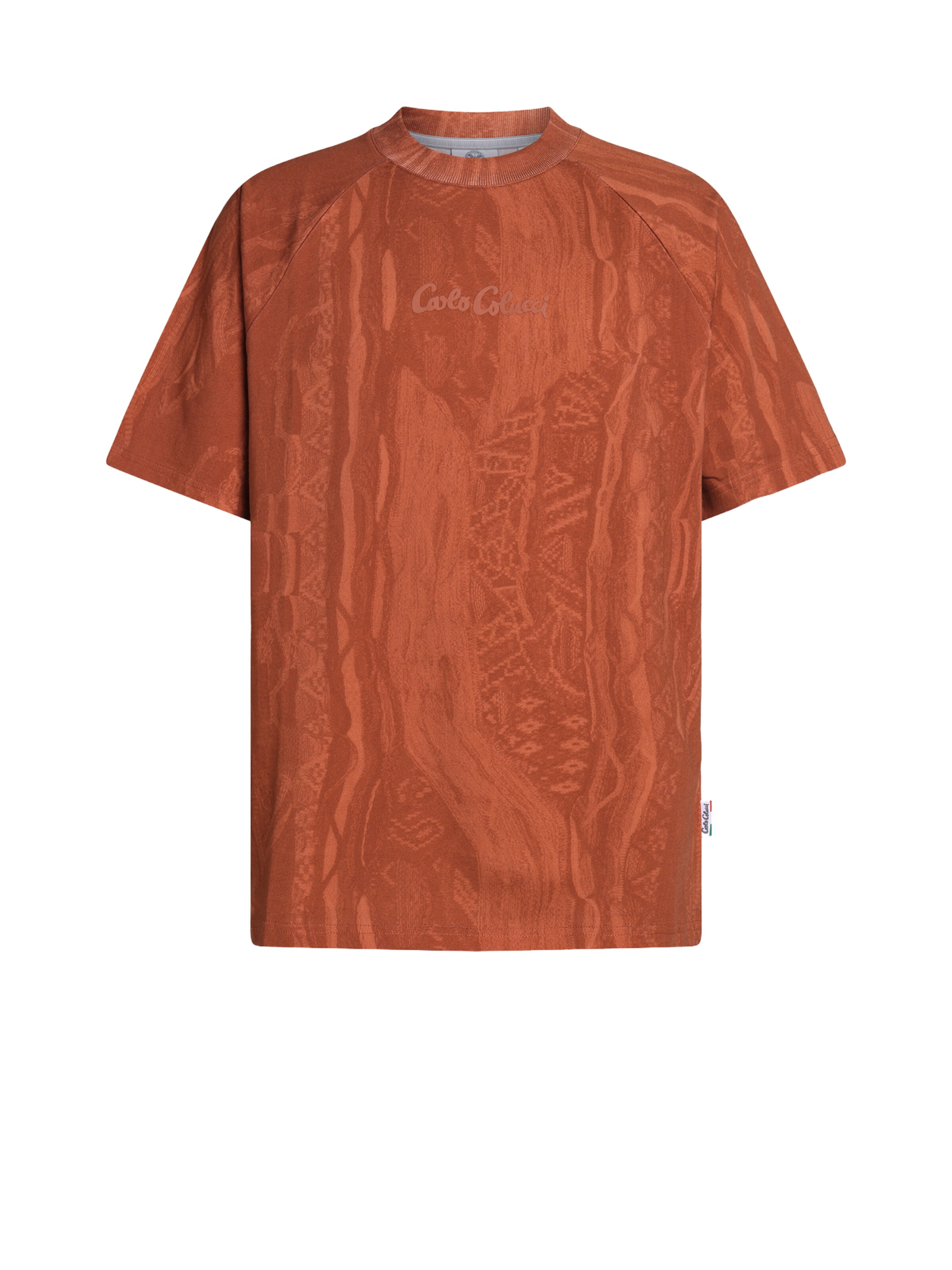 T-Shirt Carlo Colucci en rouge : devant