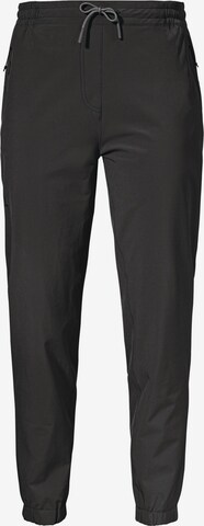 Schöffel Zwężany krój Spodnie outdoor ' Pants Vienna L ' w kolorze czarny: przód
