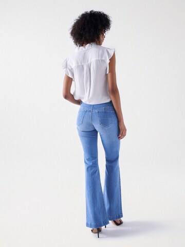 évasé Jean Salsa Jeans en bleu