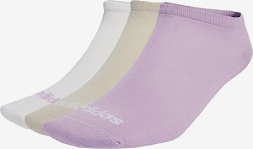 ADIDAS PERFORMANCE - Calcetines deportivos 'Thin Linear Low-Cut 3 Pairs' en beige: frente