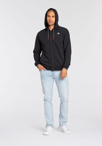 BRUNO BANANI Zip-Up Hoodie in Blue