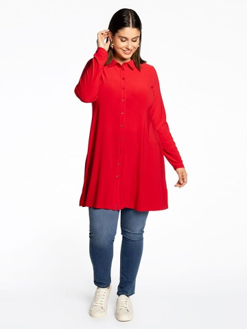 Yoek Blouse ' Dolce ' in Red