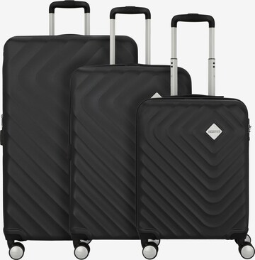 American Tourister Set in Schwarz: predná strana