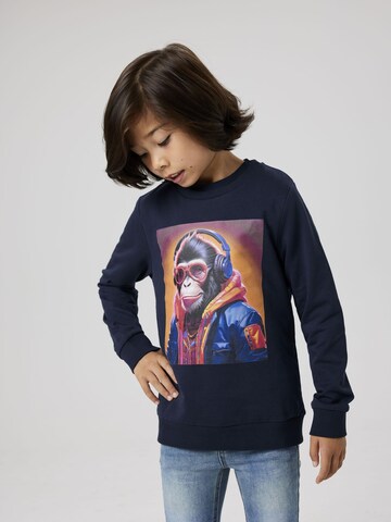 Sweat NAME IT en bleu : devant