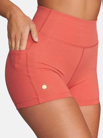 GOLD´S GYM APPAREL Skinny Sports trousers 'JANE' in Orange: front