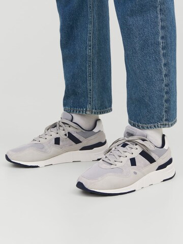 JACK & JONES Athletic lace-up shoe 'Orion' in Grey: front