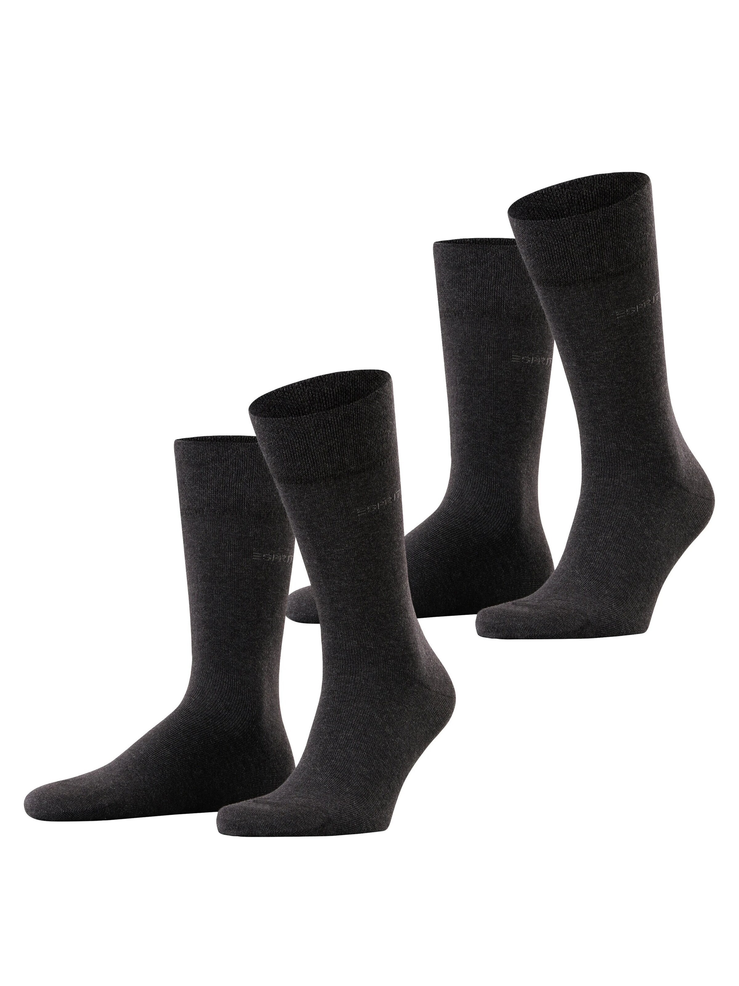 ESPRIT Socks 'Basic Easy 2-Pack' in Grey: front