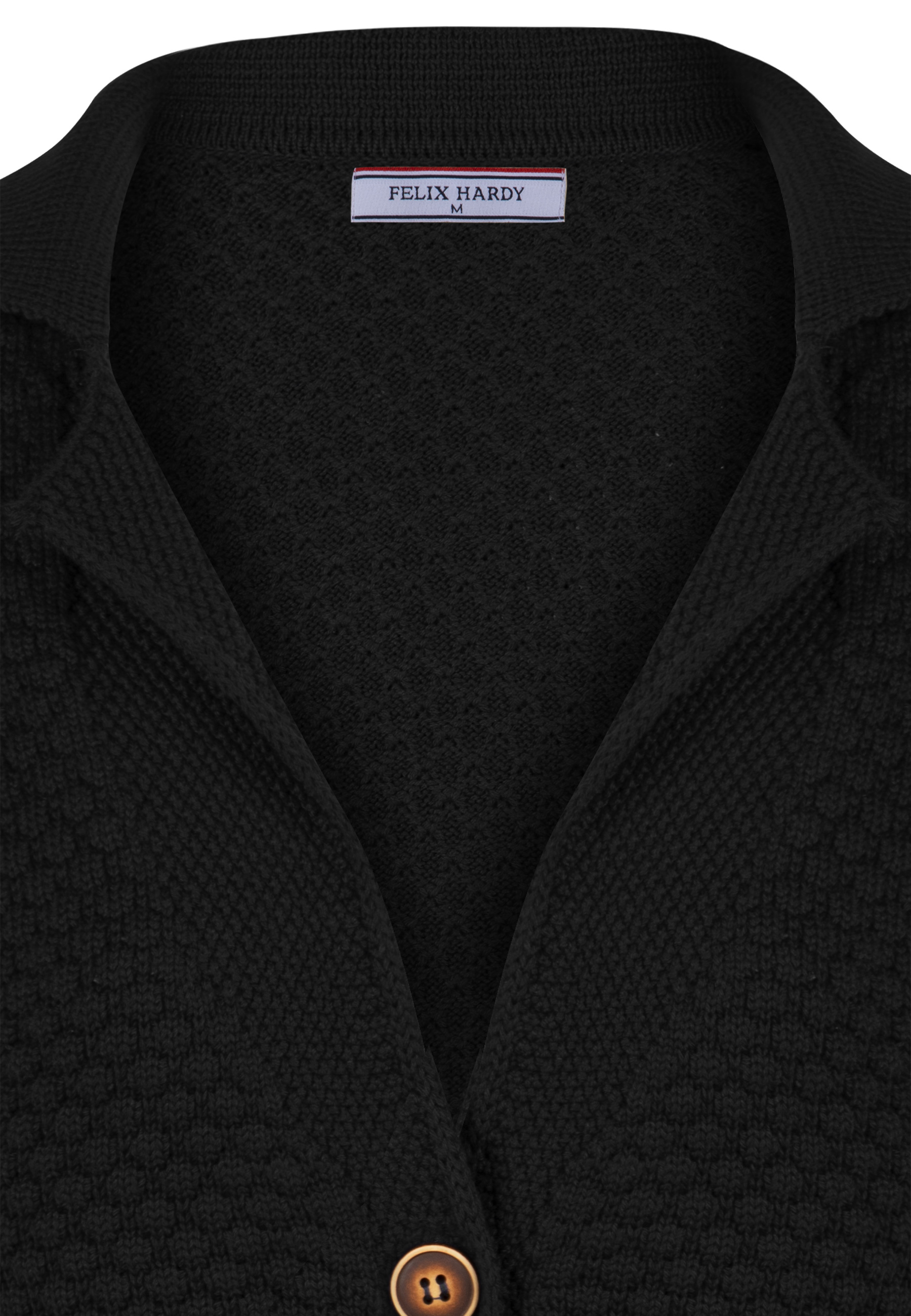 Felix Hardy Πλεκτή ζακέτα σε μαύρο