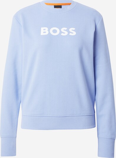 BOSS Sweatshirt 'Ela' i ljusblå / vit, Produktvy
