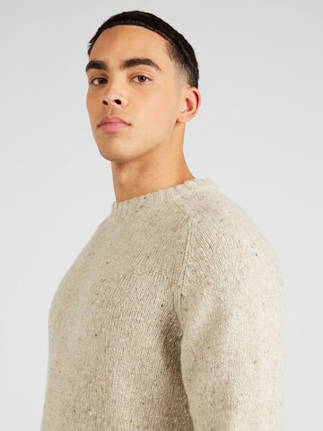 Woodbird Pullover 'Tao' in Beige