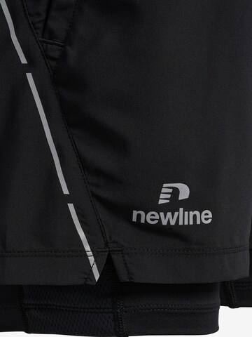 Regular Pantalon de sport 'FAST' Newline en noir