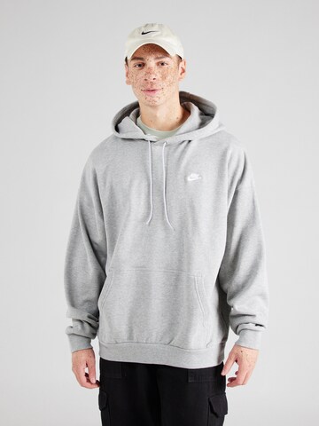 Sweat-shirt 'CLUB' Nike Sportswear en gris : devant