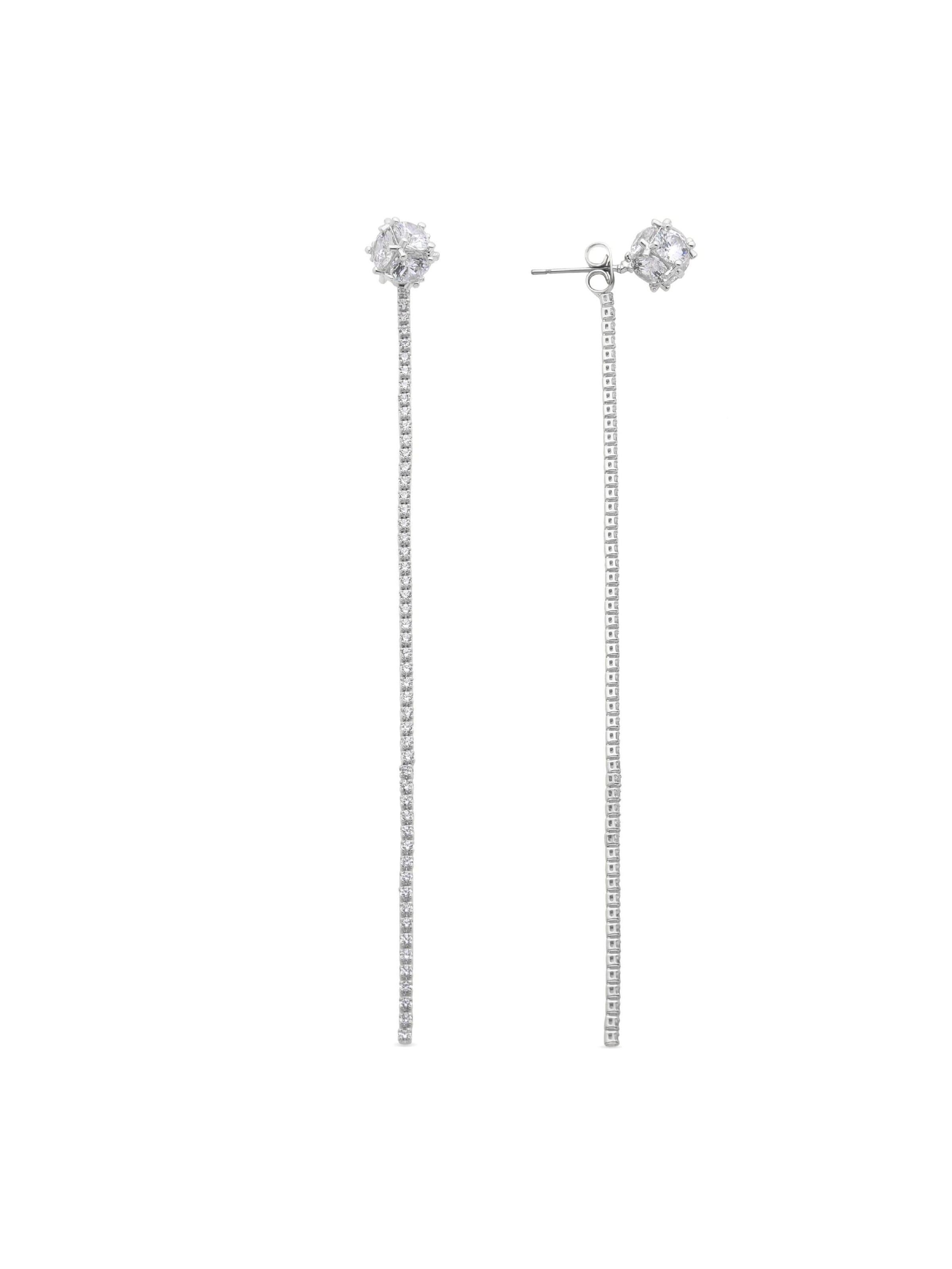 Boucles d'oreilles 'Kyur' Luxenter en blanc : devant