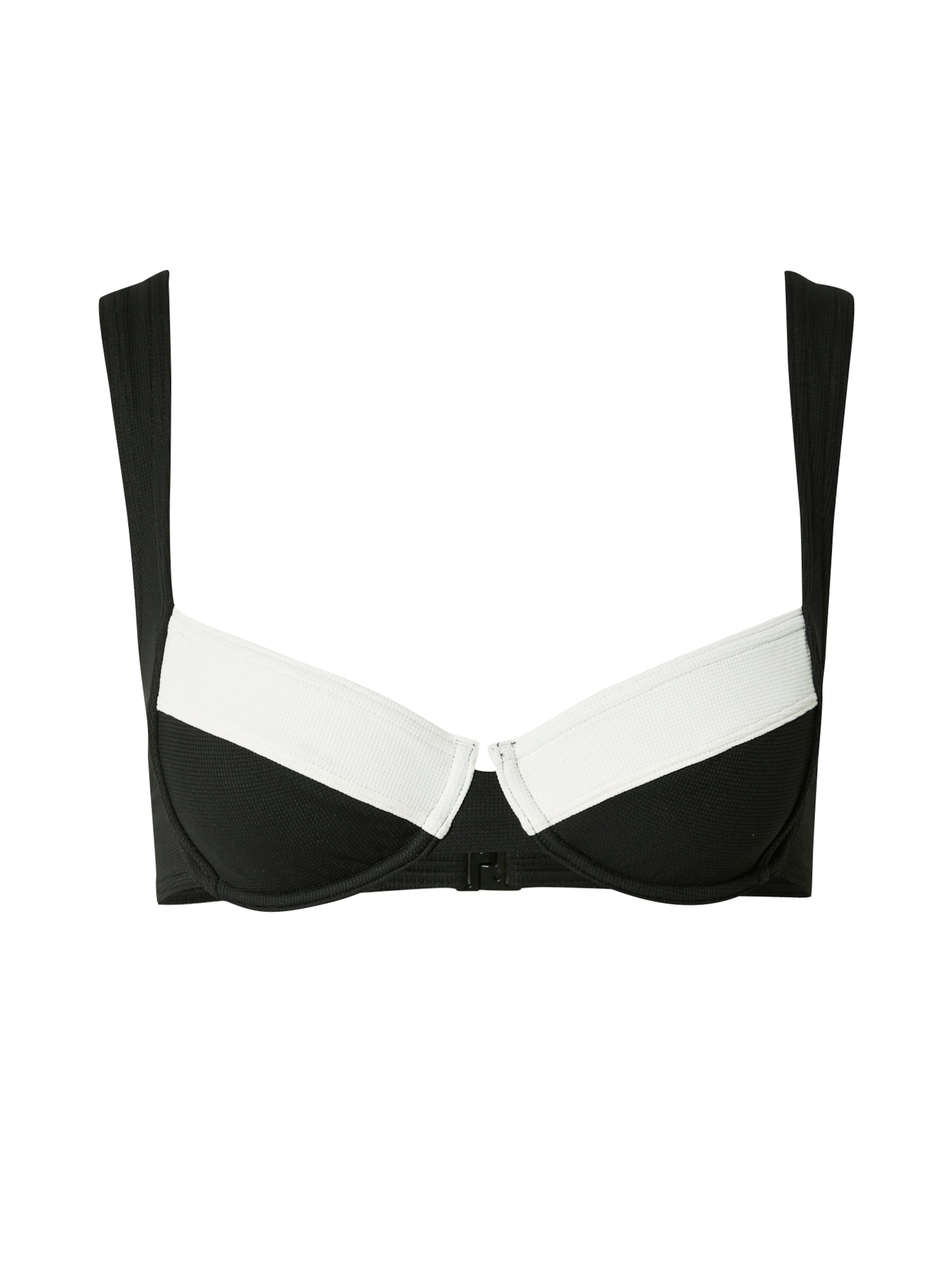 melns TRIUMPH Balconette Bikini augšdaļa 'Summer Glow': no priekšpuses