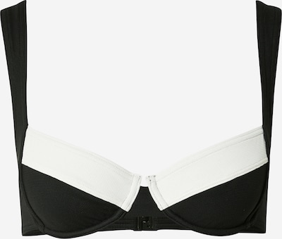 TRIUMPH Bikini augšdaļa 'Summer Glow', krāsa - melns / balts, Preces skats