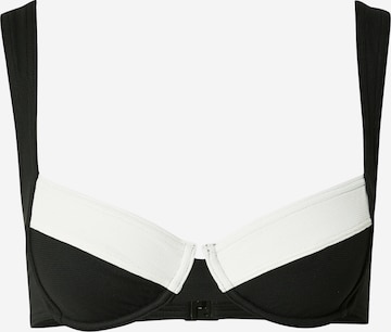 TRIUMPH Balconette Bikiniöverdel 'Summer Glow' i svart: framsida