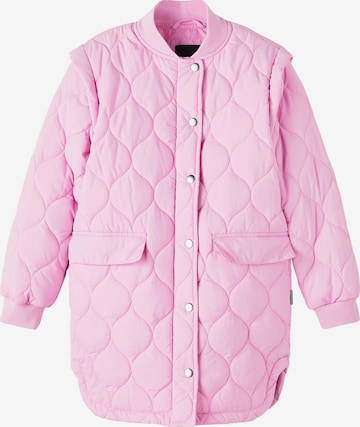 NAME IT Pitkä takki 'Maidas' värissä vaaleanpunainen: edessä