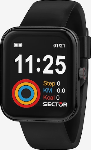 SECTOR Digital Watch in Black: front