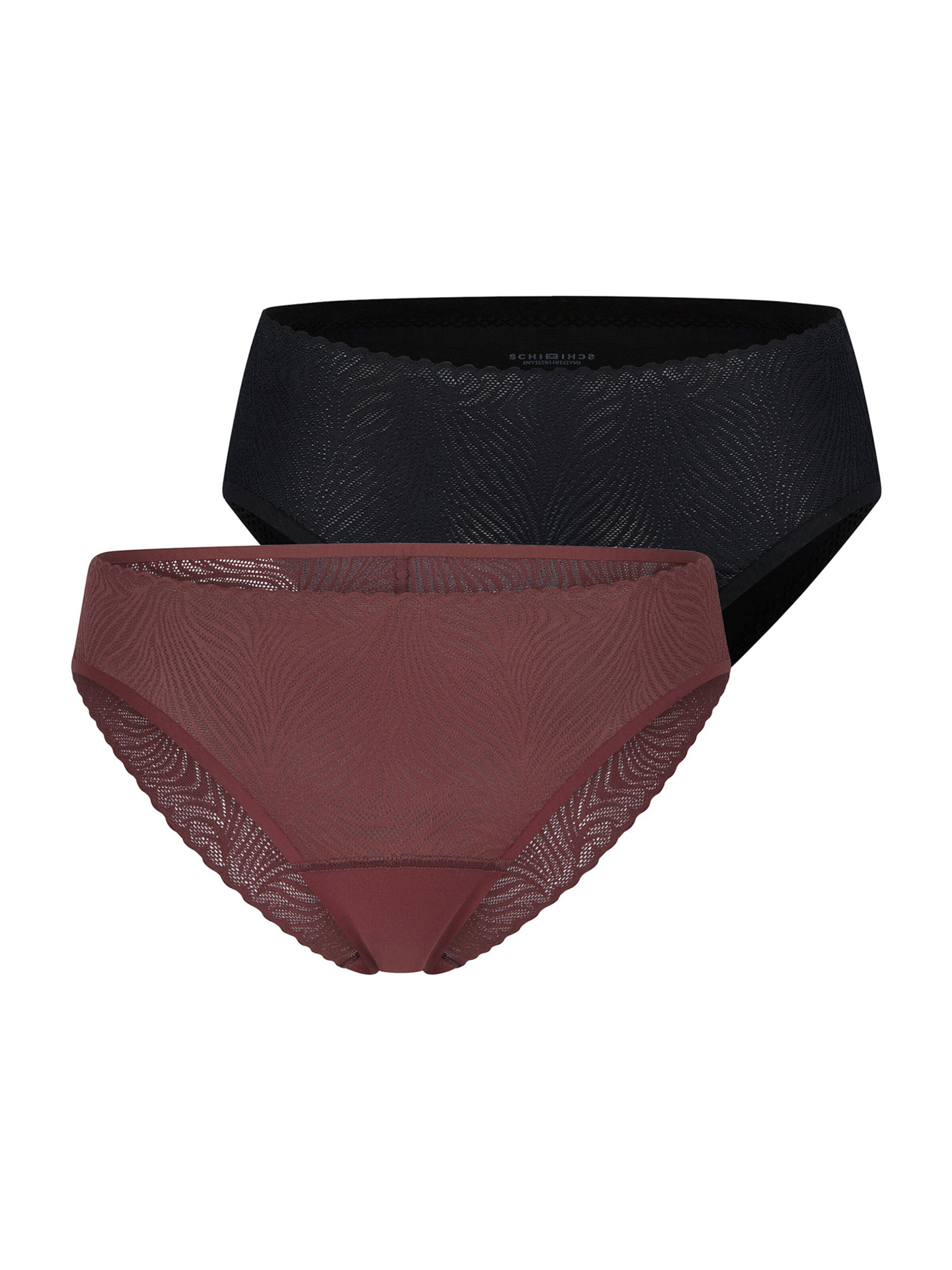 Slip ' Invisible Soft Lace ' SCHIESSER en marron : devant