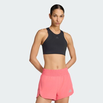 ADIDAS PERFORMANCE Bustier Športni nederček 'Intensity Workout' | črna barva: sprednja stran