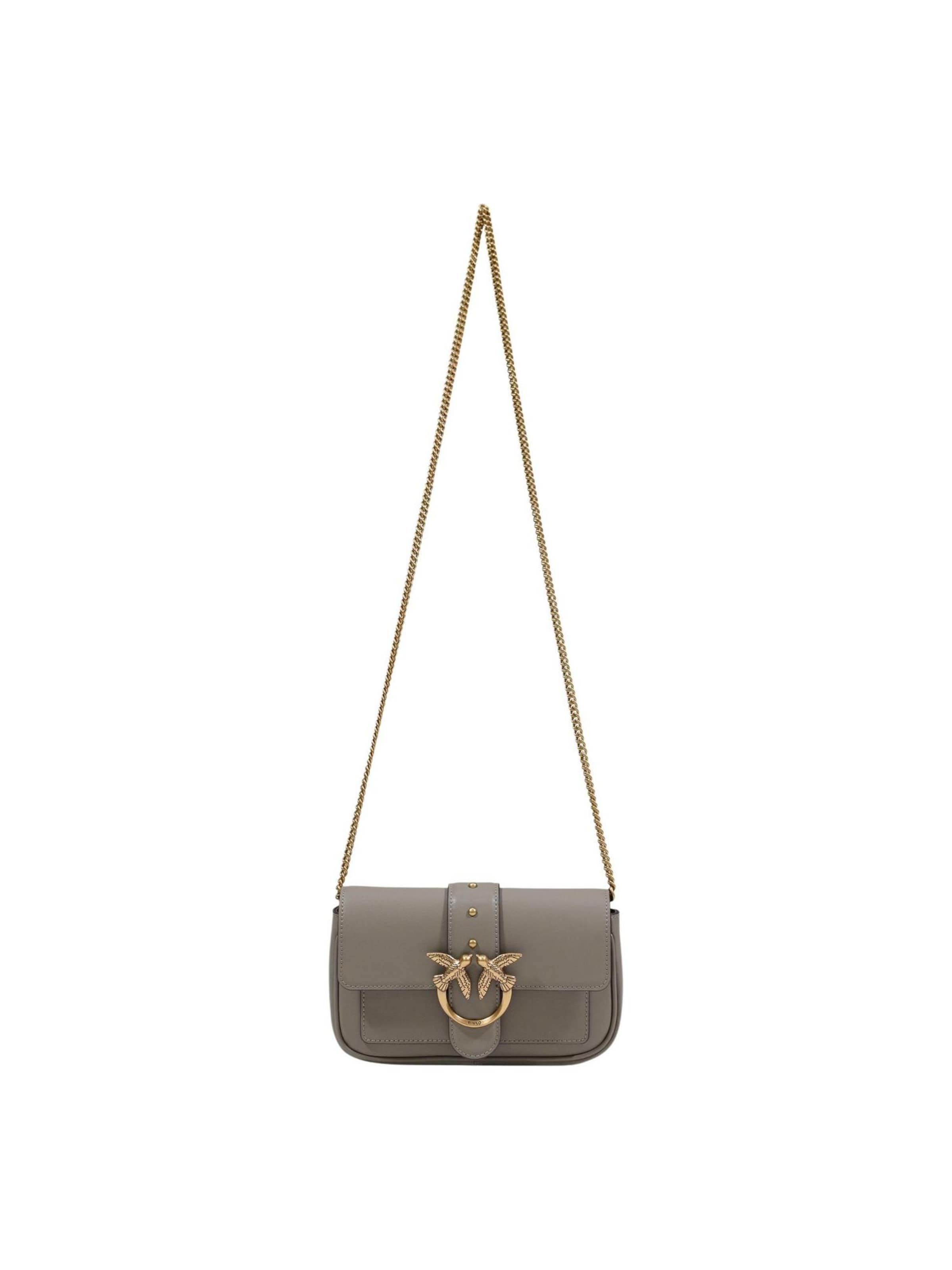 PINKO - Bolso de hombro 'POCKET LOVE ONE SIMPLY 100061 A0F1' en gris: frente