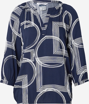 ZABAIONE - Blusa 'Co44rnelia' en azul: frente