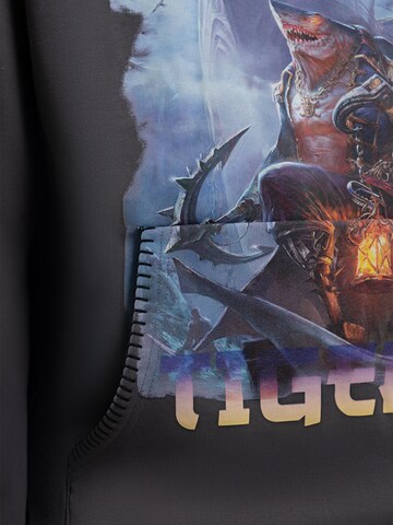 MAD TIGERS Sweatshirt 'Dark Oceans' in Grey