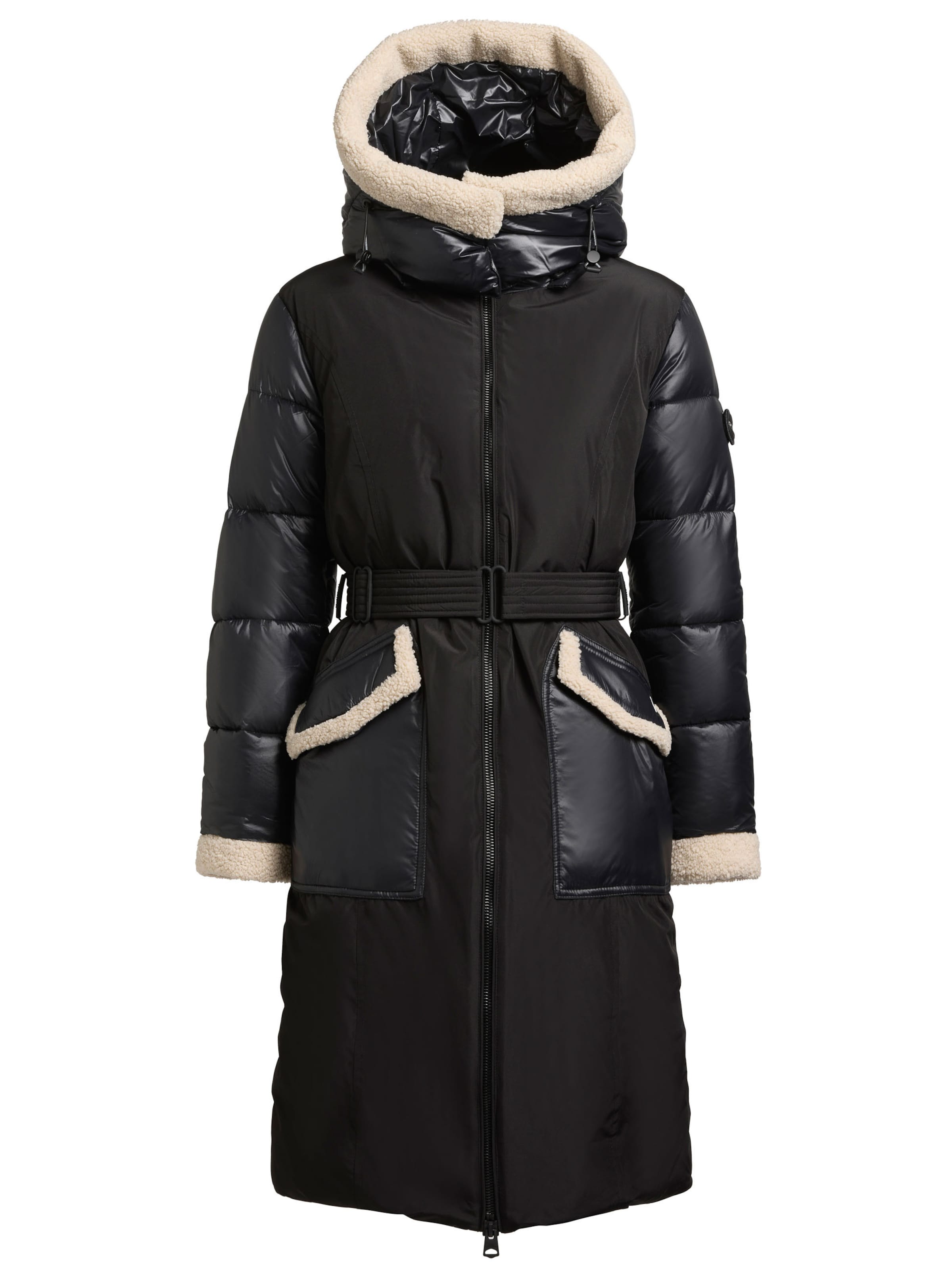 khujo Χειμερινό παλτό &#x27;Poppy&#x27; σε μαύρο: μπροστά