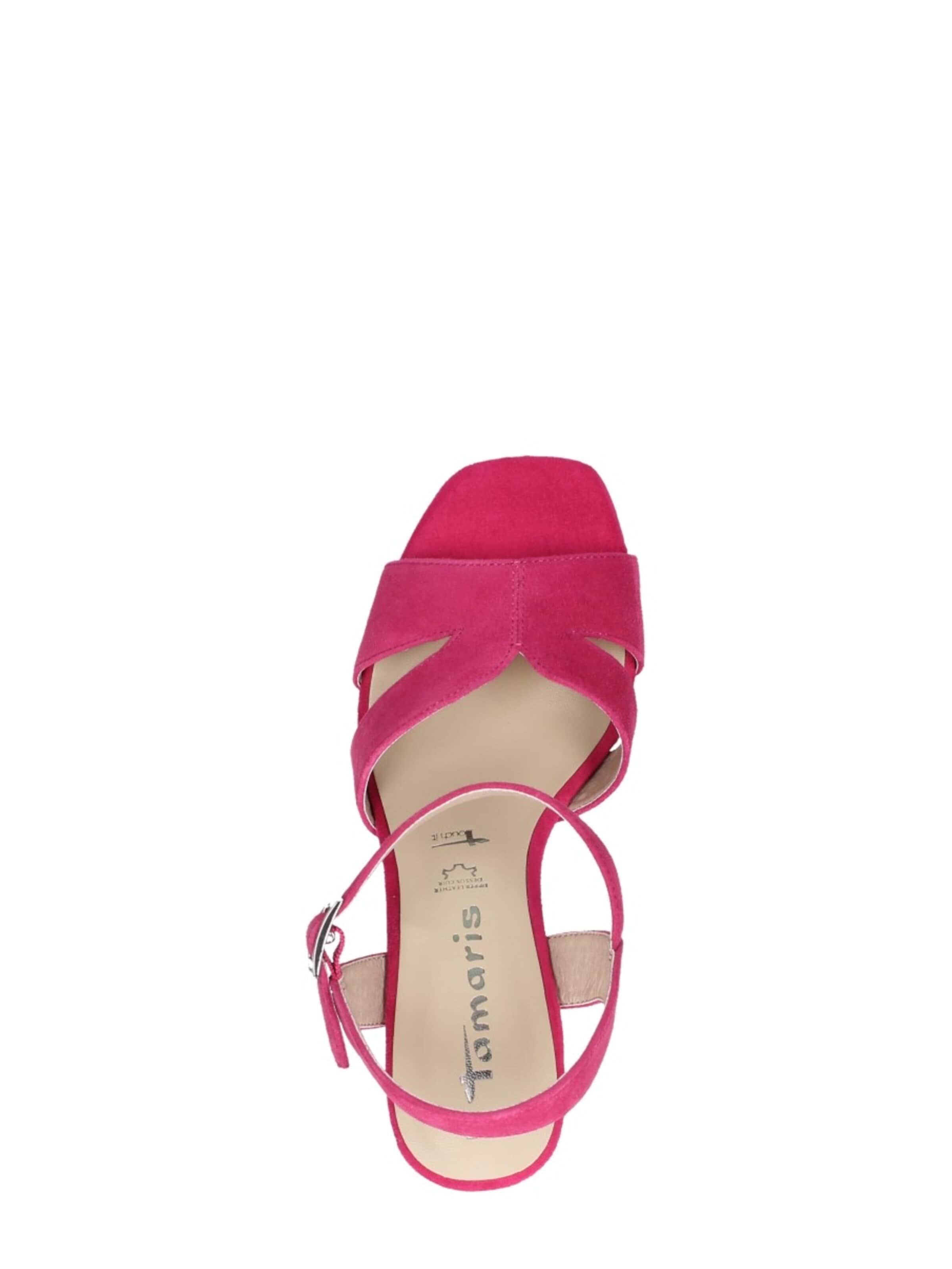 Tamaris Sandalen met riem 'Hak' in Roze