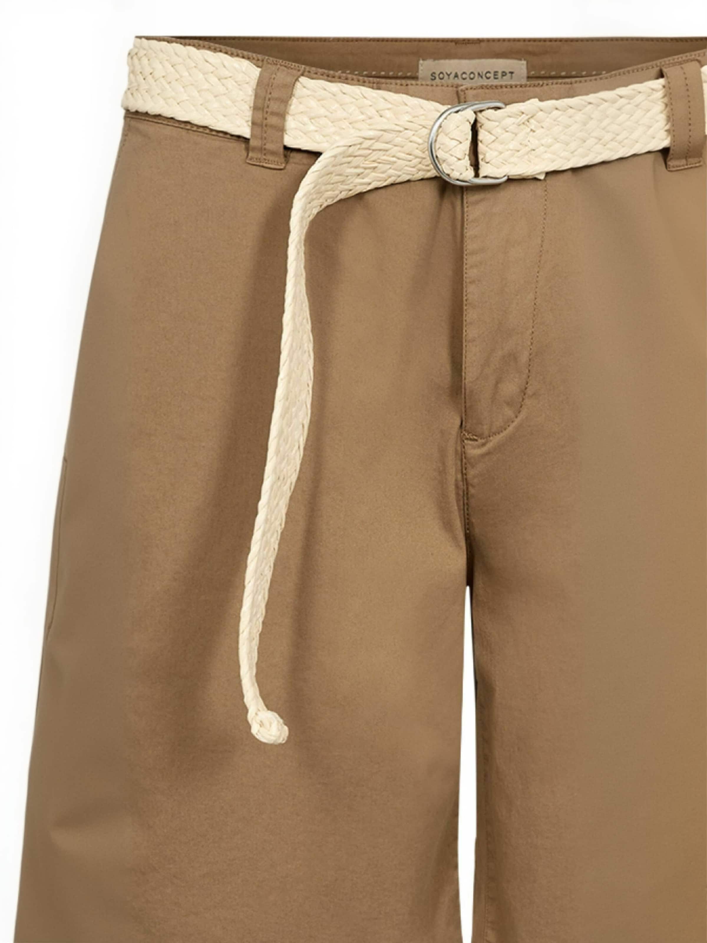 Largi Pantaloni eleganți 'Roverna' de la Soyaconcept pe maro