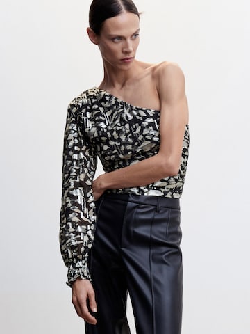 MANGO Bluse 'Moon' in Schwarz: predná strana