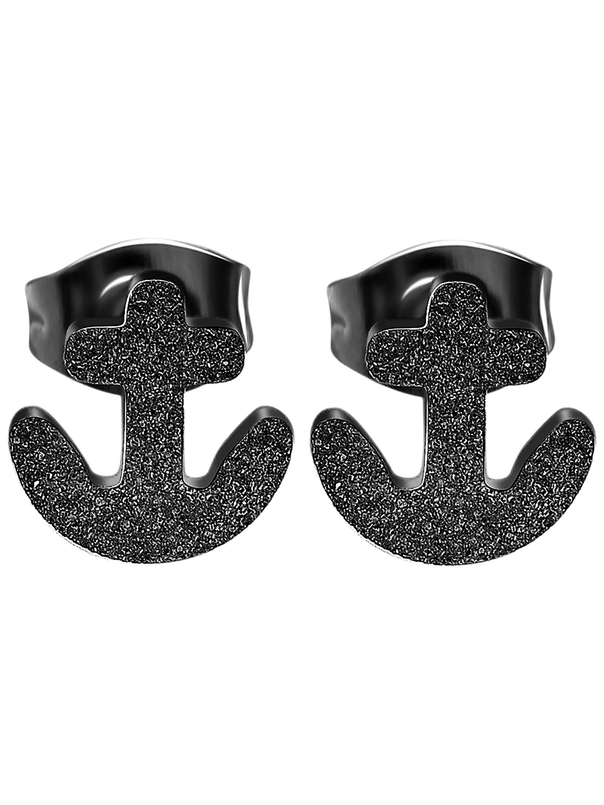 Akzent Earrings 'Anais, hautverträglich' in Black: front