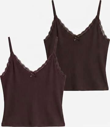 Urban Classics Top in Brown: front