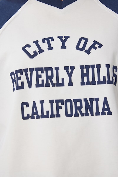 Happiness İstanbul T-shirt en bleu marine / blanc, Vue avec produit