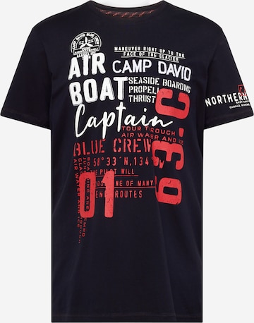 CAMP DAVID Shirt 'Alaska Ice Tour' in Black: front