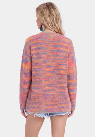Cardigan IZIA en mélange de couleurs