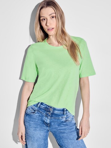 CECIL T-Shirt (GOTS) in Grün: Vorderseite